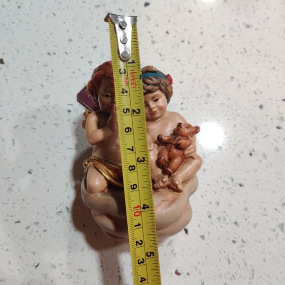 Vintage Savelli ROMA Ceramic  Cherub Angels Ornament Teddy Bear And Secret HTF - Picture 11 of 11